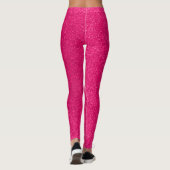 Leggings Empreintes d'espace rose chaud (Dos)