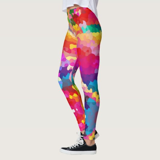 Leggings en arc-en-ciel - Pantalons colorés (Gauche)