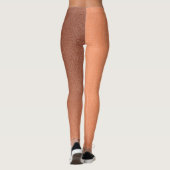 Leggings en argent orange de luxe (Dos)