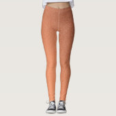 Leggings en argent orange de luxe (Devant)