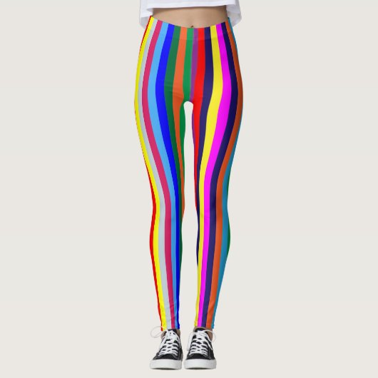 Leggings en bande colorée (Devant)
