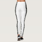Leggings en bande de Zebra : Gras et Unique Wild P (Dos)