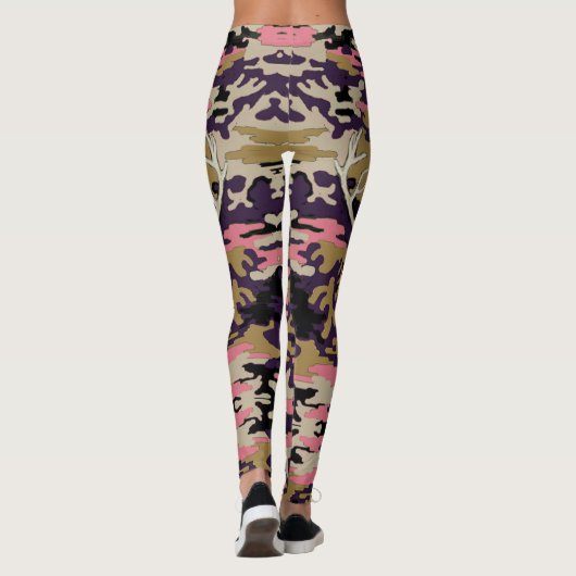 Leggings en Camo rose (Dos)