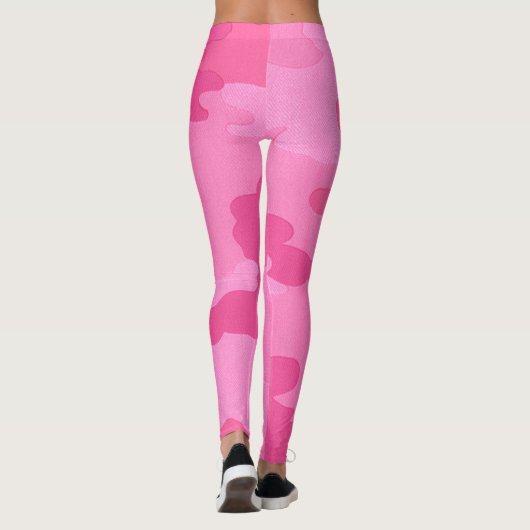 Leggings en camouflage rose (Dos)