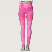 Leggings en camouflage rose (Devant)