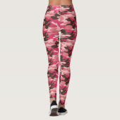 Leggings en camouflage rose foncé, Brown et rose (Dos)