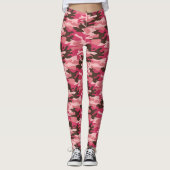Leggings en camouflage rose foncé, Brown et rose (Devant)