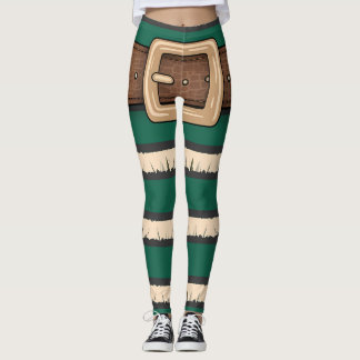 Leggings en costume d'elfe vert festif - Bande de 