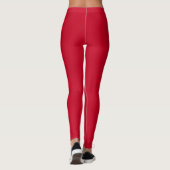 Leggings en couleur unie rouge Cincinnati (Dos)