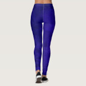 Leggings en cuir bleu désossé (Dos)