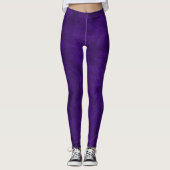 Leggings en cuir violet gras (Devant)