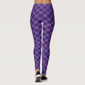 Leggings en damier violet (Dos)