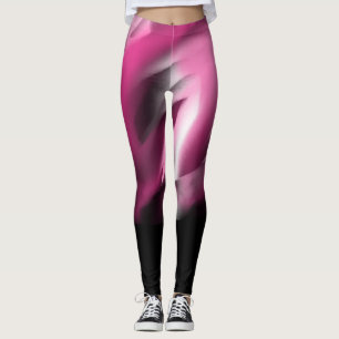 Leggings en dégradé noir et rose