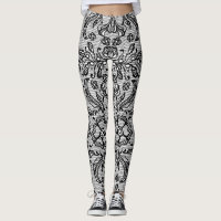 Leggings en dentelle noire