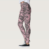 Leggings en dentelle noire (Gauche)