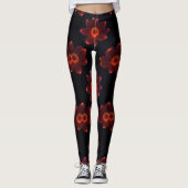Leggings en fleur de néon (Devant)