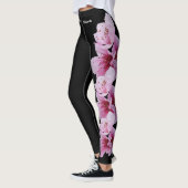 Leggings en fleur noire du Delaware State (Gauche)