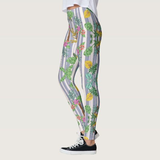 Leggings en fleurs d'automne (Gauche)