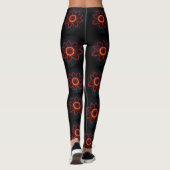 Leggings en fleurs de néon (Dos)