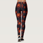 Leggings en fleurs de néon (Dos)