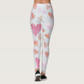 leggings en forme de coeur rose (Dos)