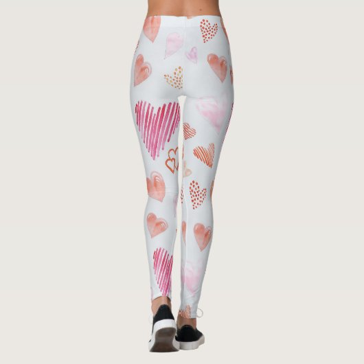 leggings en forme de coeur rose (Dos)