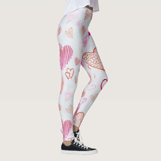 leggings en forme de coeur rose (Droite)