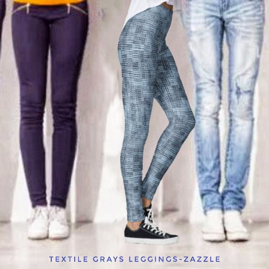 Leggings en gris textile