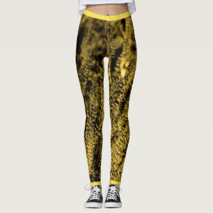 Leggings en laiton magique d'or