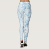 Leggings en marbre bleu (Dos)