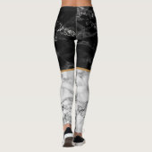 Leggings en marbre noir (Dos)