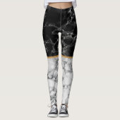 Leggings en marbre noir (Devant)