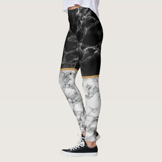 Leggings en marbre noir (Gauche)