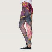 leggings en marbre rose (Gauche)
