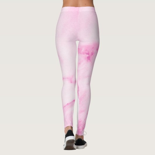 Leggings en marbre rose (Dos)