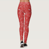 Leggings en marbre rouge (Dos)