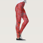 Leggings en marbre rouge Faux (Droite)