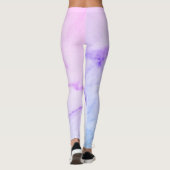 Leggings en marbre violet (Dos)