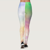Leggings en multi-couleurs avec élasthanne/polyest (Dos)