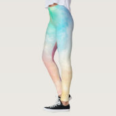 Leggings en multi-couleurs avec élasthanne/polyest (Gauche)
