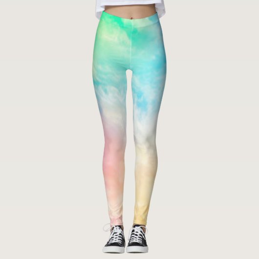 Leggings en multi-couleurs avec élasthanne/polyest (Devant)