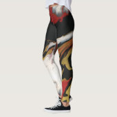 Leggings en noir et or rouge (Gauche)