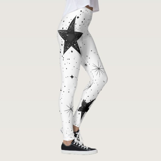 Leggings en noir gras (Droite)