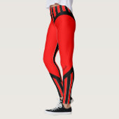 Leggings en noir sur blanc (Gauche)