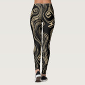 Leggings en or marbré (Dos)