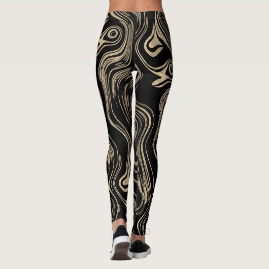 Leggings en or marbré (Dos)