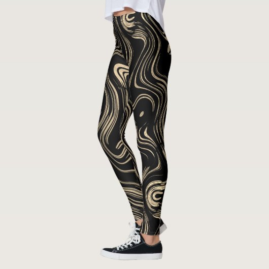 Leggings en or marbré (Gauche)