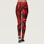 Leggings en papier à enveloppement rouge (Dos)