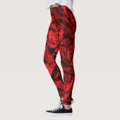 Leggings en papier à enveloppement rouge (Gauche)