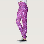 Leggings en Parties scintillant rose (Gauche)